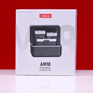 Ulanzi U-Mic AM18 Wireless Lavalier Microphone System (A018GBB2) – Dual Channel, Long Range,